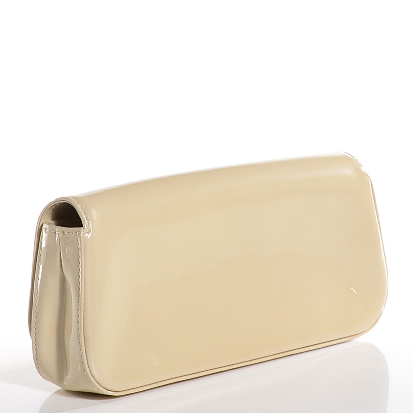 Patent Sobe Clutch Blanc Corail