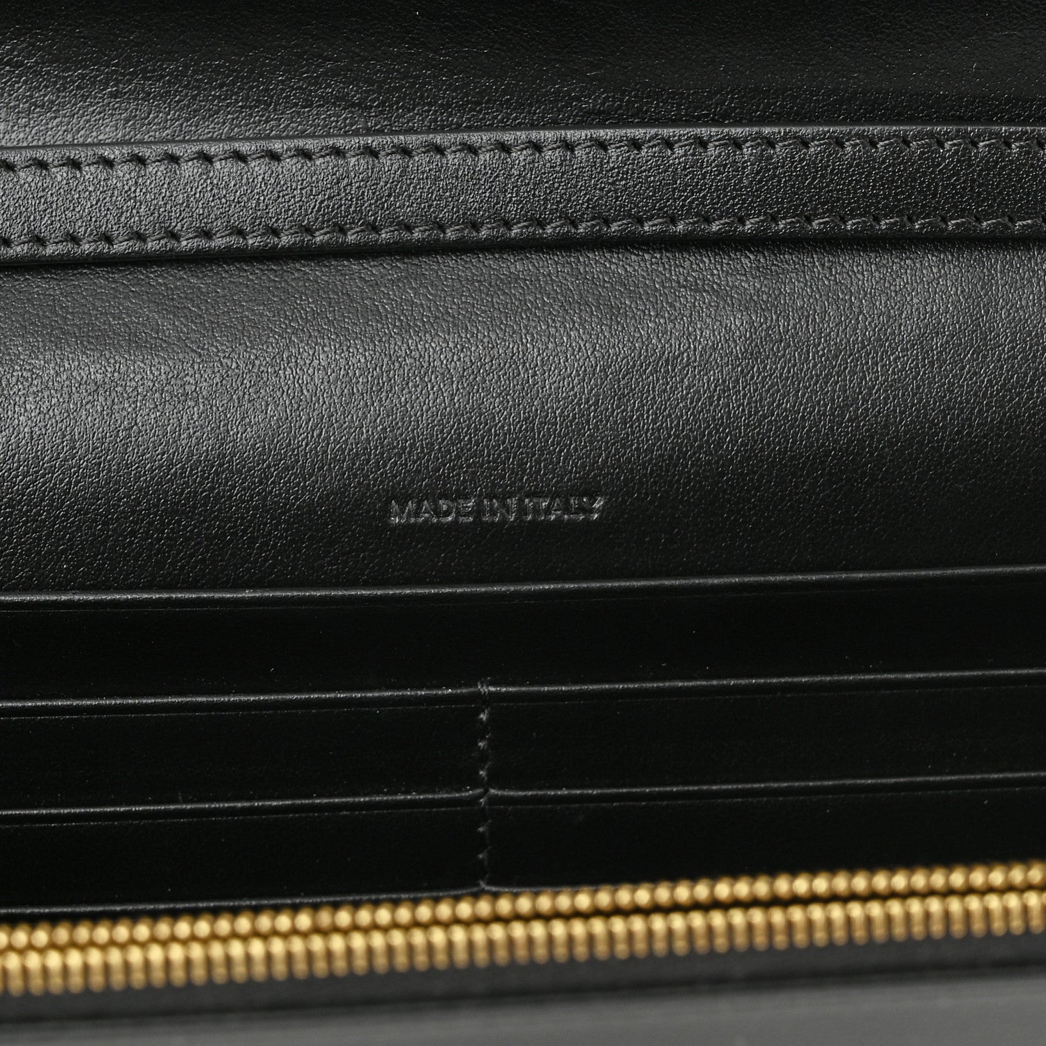 Celine Smooth Calfskin Tassels Wallet On Strap Black 7 of 11