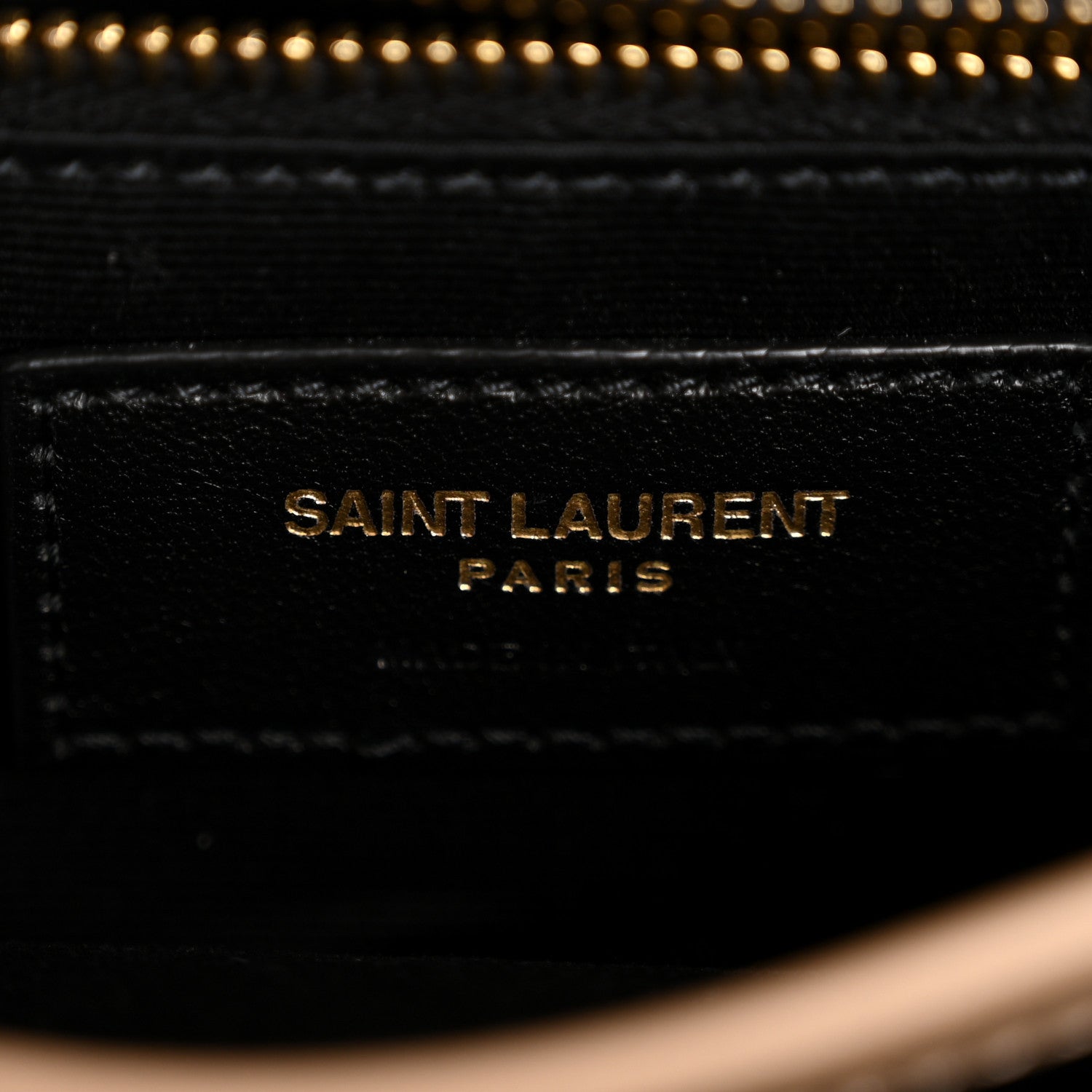 Saint Laurent Calfskin Y Quilted Monogram Toy Loulou Crossbody Bag Dark Beige 6 of 11