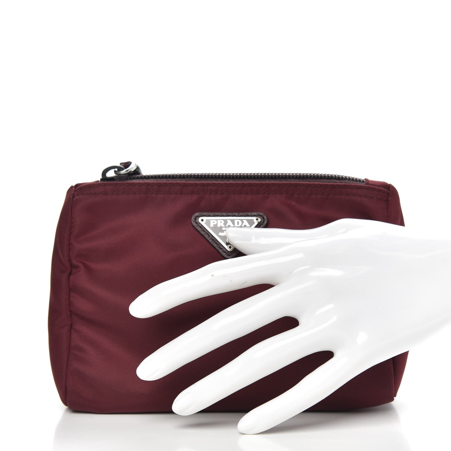 Prada Nylon Vela Cosmetic Pouch Granato 2 of 8