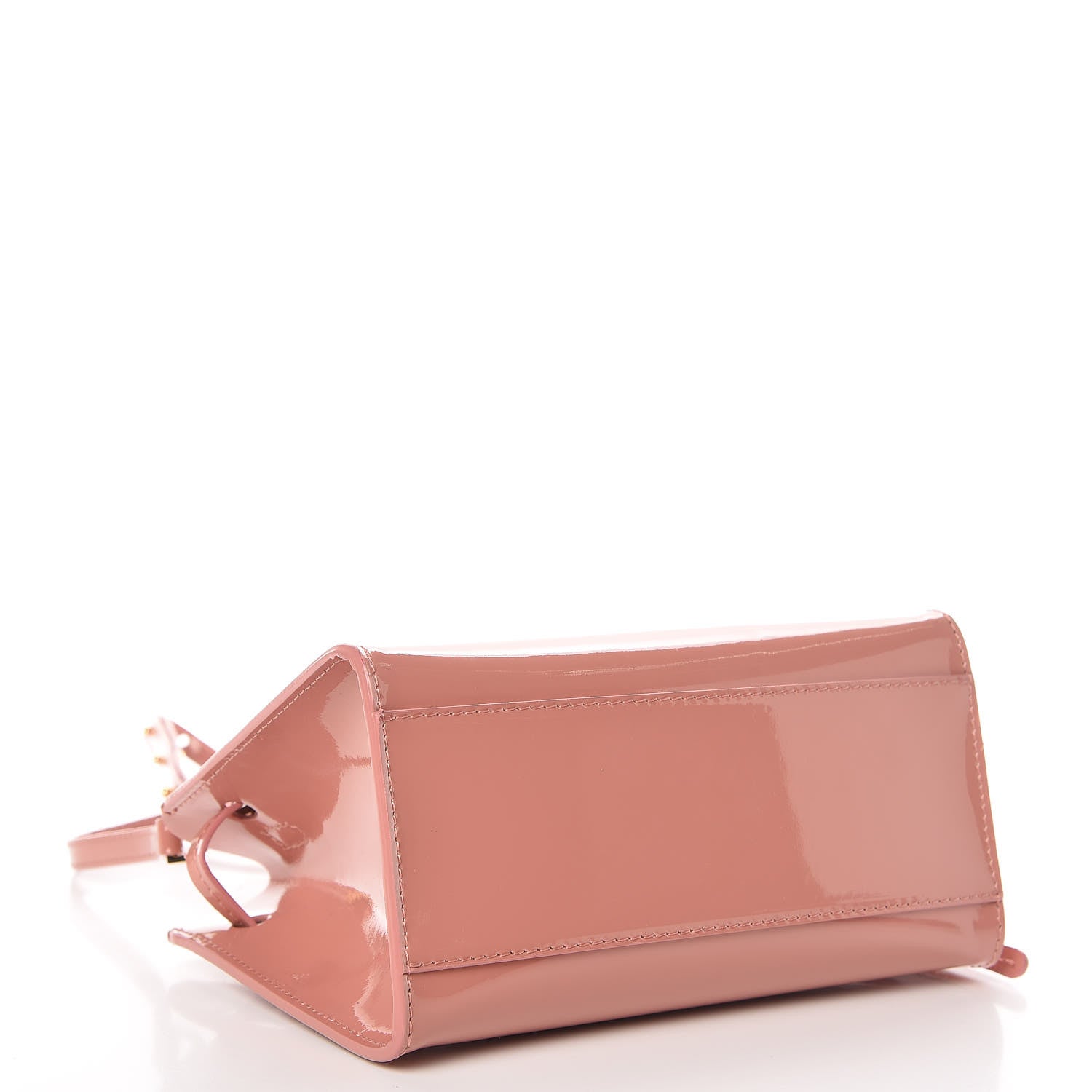 Mansur Gavriel Patent Mini Mini Sun Bag Blush 4 of 9