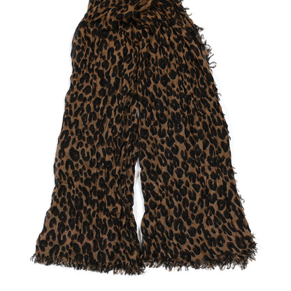 Louis Vuitton Cashmere Silk Leopard Etole Stole Marron 2 of 7
