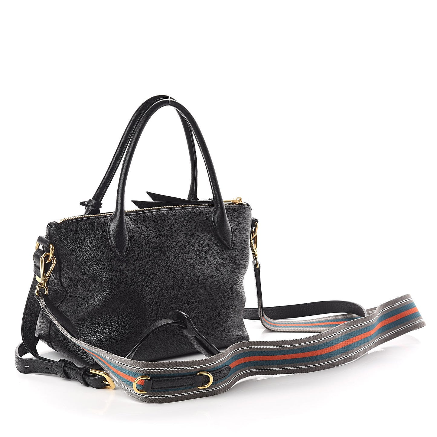 Vitello Daino Tote Black