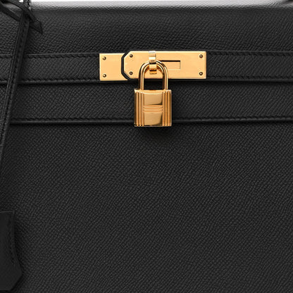 Hermes Epsom Kelly Sellier 32 Black 8 of 10