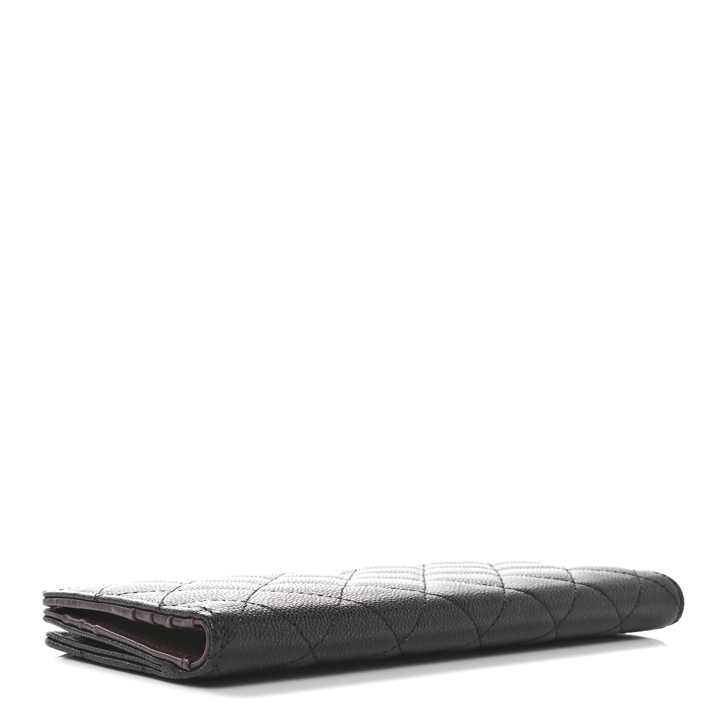 Chanel Caviar Quilted Long Zip Wallet Black 3 of 9