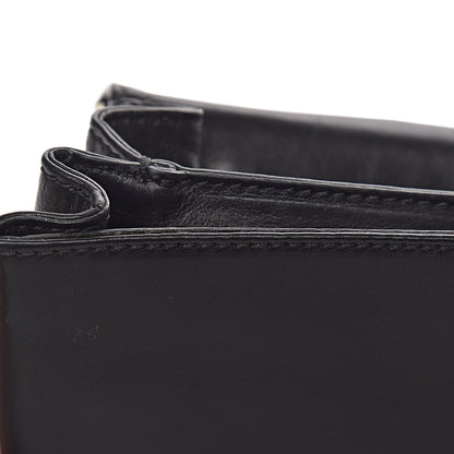 Valentino Garavani Vitello Flap Accordion Shoulder Flap Black 10 of 25