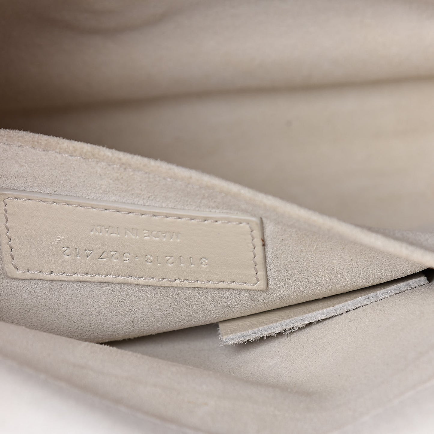 Calfskin Classic Y Clutch White