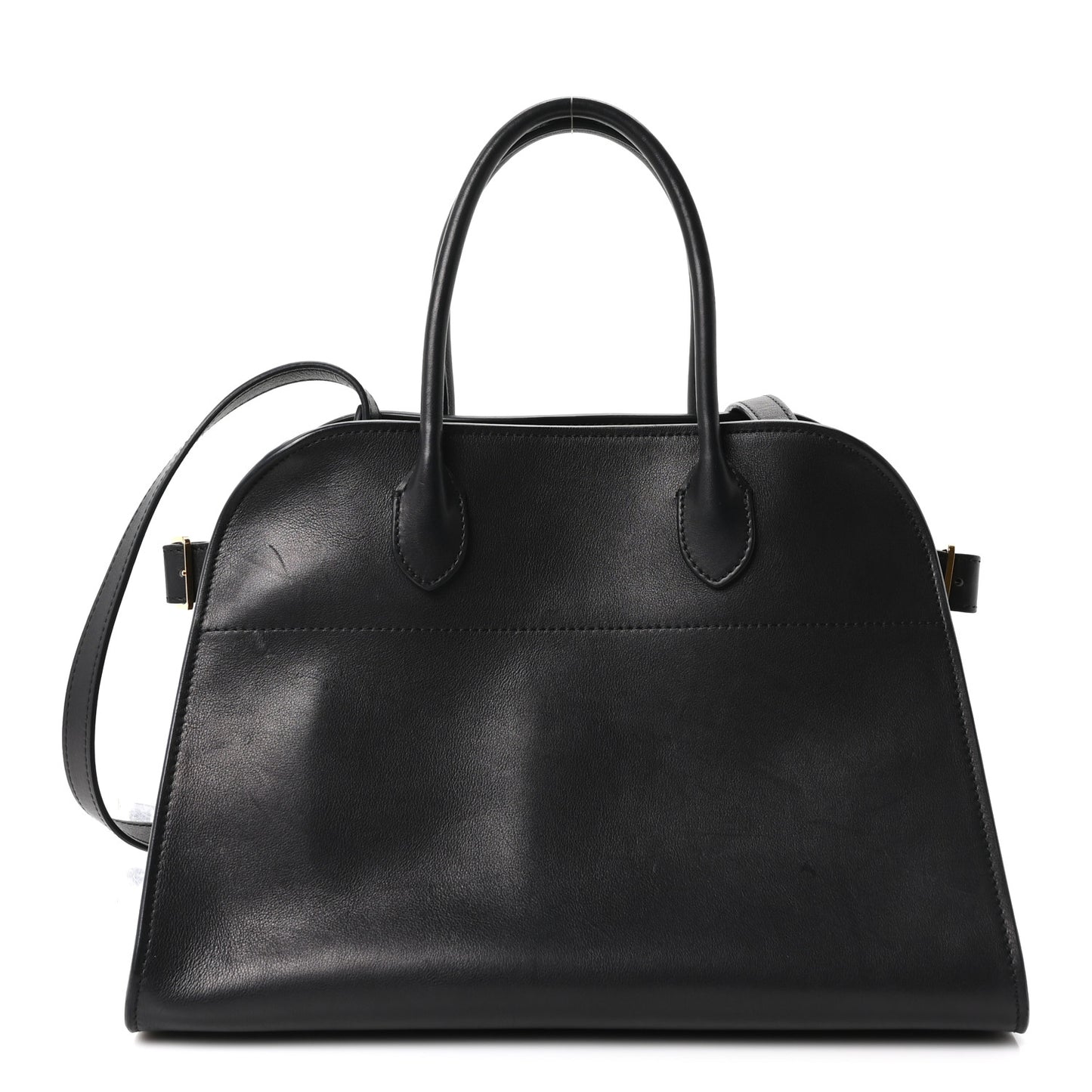 Polished Saddle Calfskin Soft Margaux 12 Black