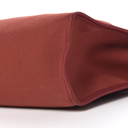 Hermes Vache Hunter Toile Herbag Zip 31 PM Rouge H Ebene 8 of 10