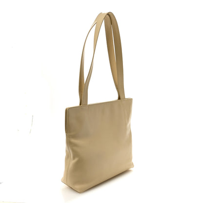 Chanel Calfskin CC Tote Beige 3 of 11