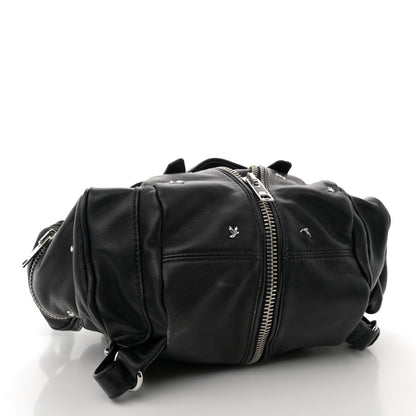 Alexander Wang Lambskin Rose Studded Marti Backpack Bag Washed Black Rhodium Hardware 4 of 11