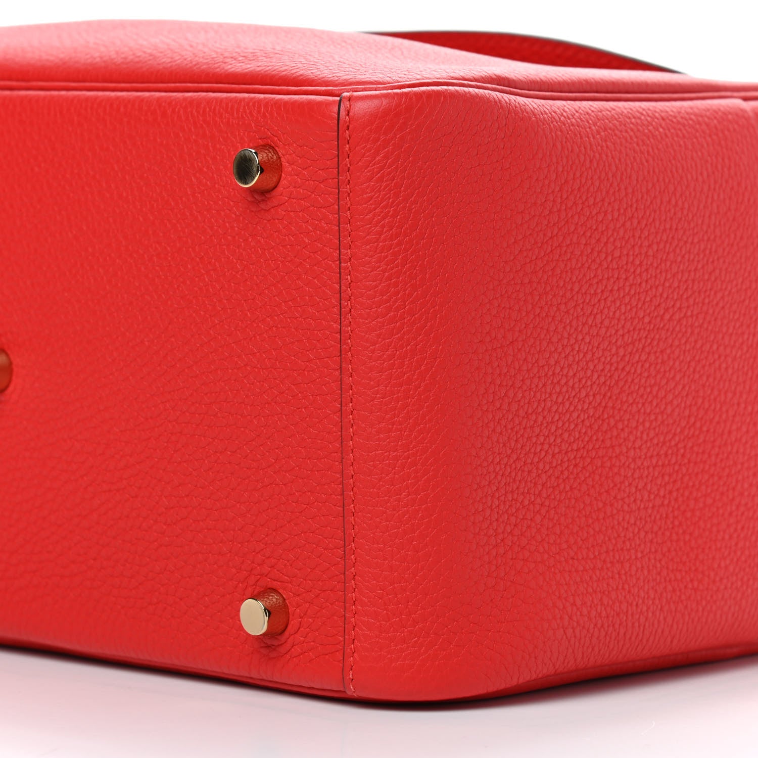 Hermes Taurillon Clemence Lindy 30 Rouge Tomate 9 of 9