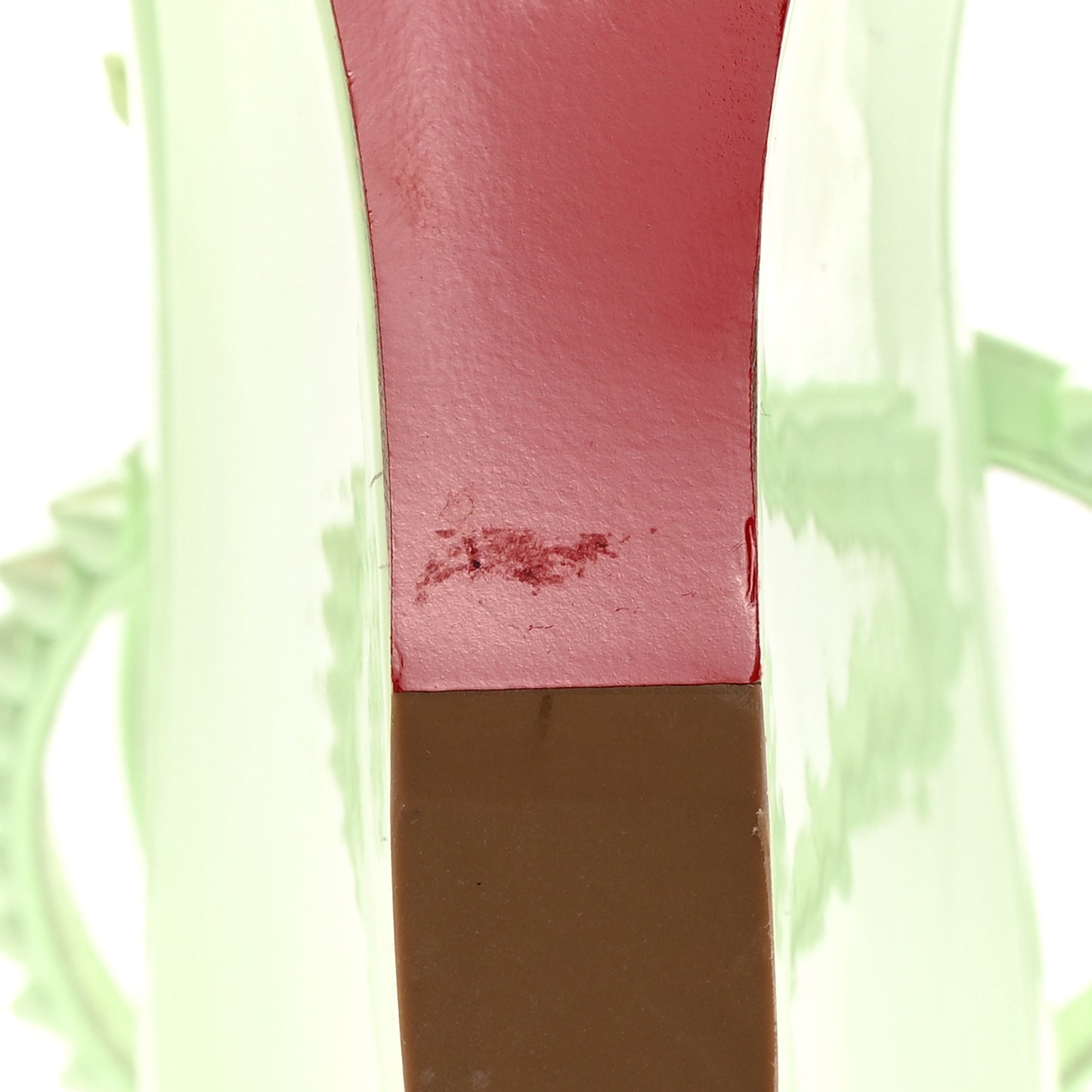 Patent Calfskin So Me Spike 85 Wedge Sandals 39 Studio Green