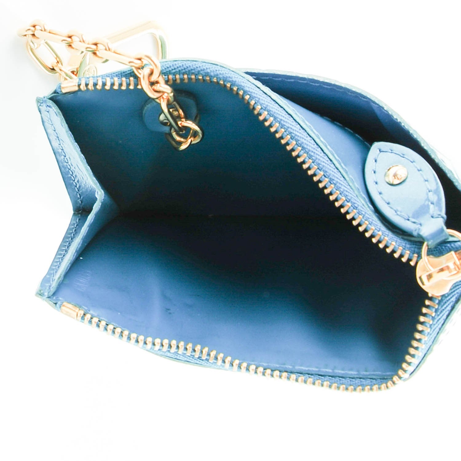 Louis Vuitton Vernis Key Pouch Blue Galactic 5 of 7