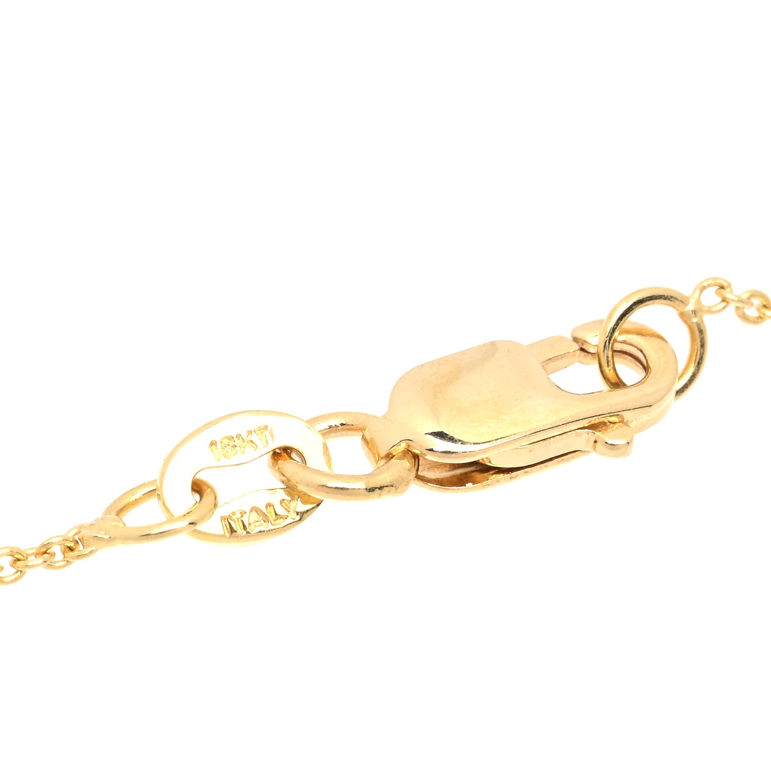 Roberto Coin 18K Yellow Gold Cognac Diamond Alligator Pendant Necklace 5 of 6