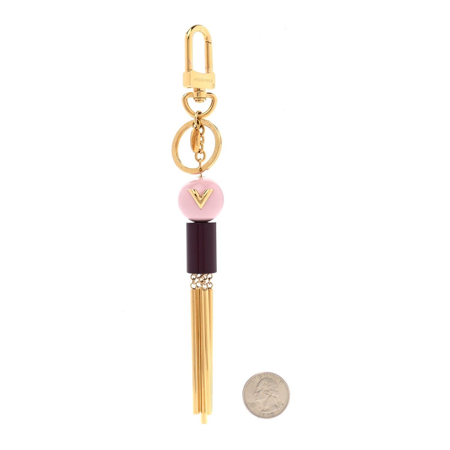 Louis Vuitton Tassel Bag Charm Pink Purple 2 of 4