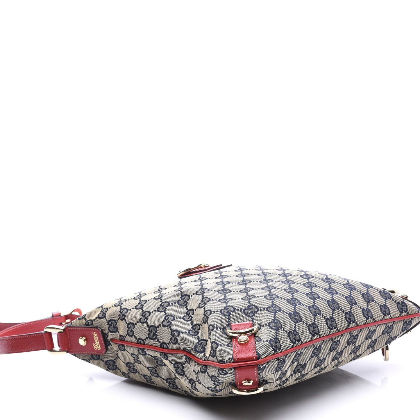 Monogram Abbey Messenger Bag Navy Red