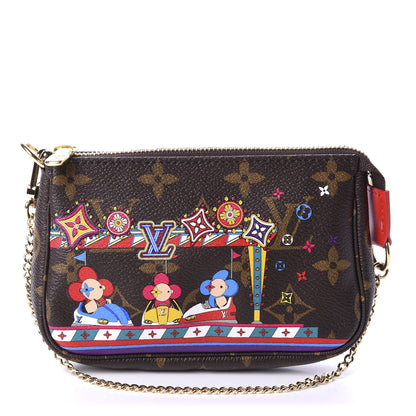 Louis Vuitton Monogram 2020 Christmas Animation Bumper Cars Mini Pochette Accessories Coquelicot 1 of 20