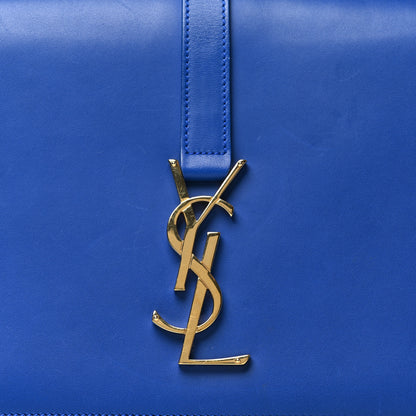 Saint Laurent Smooth Calfskin Medium Classic Monogram Universite Bag Royal Blue 7 of 16