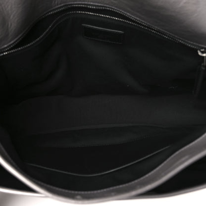 Saint Laurent Crinkled Calfskin Matelasse Monogram Large Niki Chain Satchel Fog 5 of 15