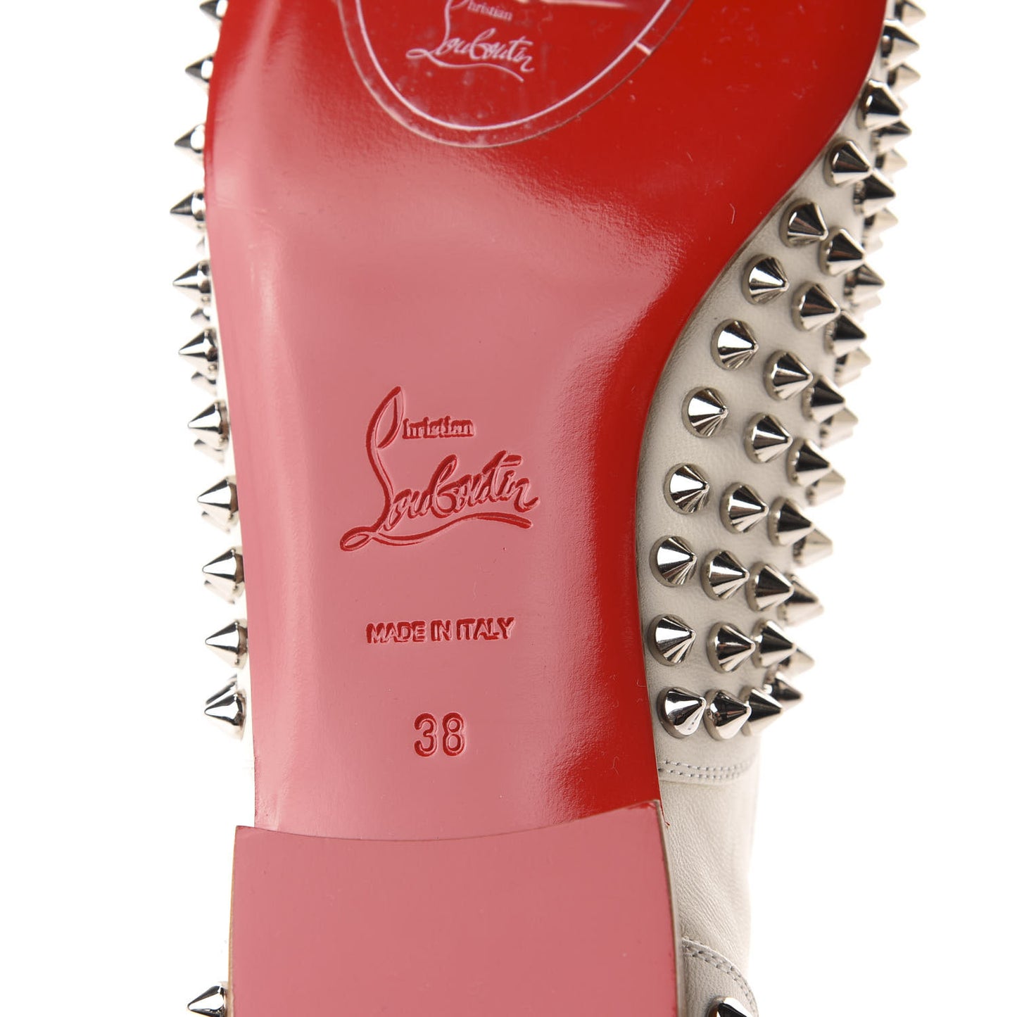 Nappa Freddy Spikes Donna Flat Sneakers 38 Latte Silver