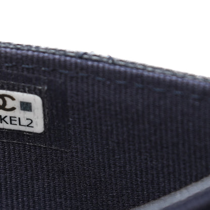 Chanel Caviar Quilted Flap Card Holder Wallet Navy 8 of 12
