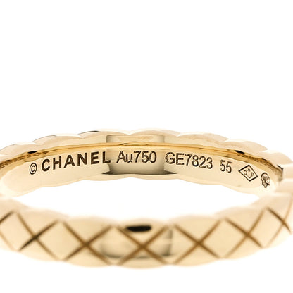 Chanel 18K Yellow Gold Mini Coco Crush Ring 55 7.25 6 of 11