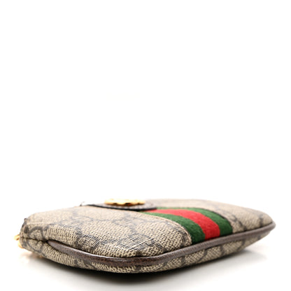Gucci GG Supreme Monogram Web Ophidia Key Case Beige New Acero 4 of 7