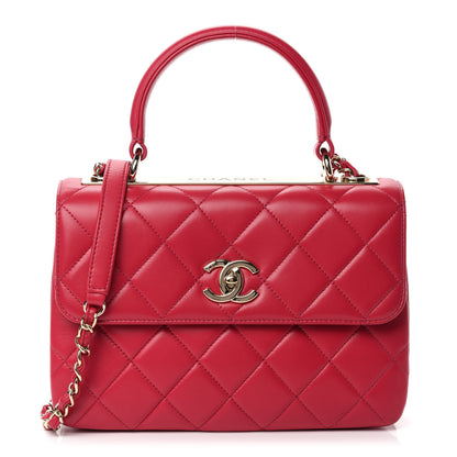 Chanel Lambskin Quilted Small Trendy CC Flap Dual Handle Bag Pink 1 of 12