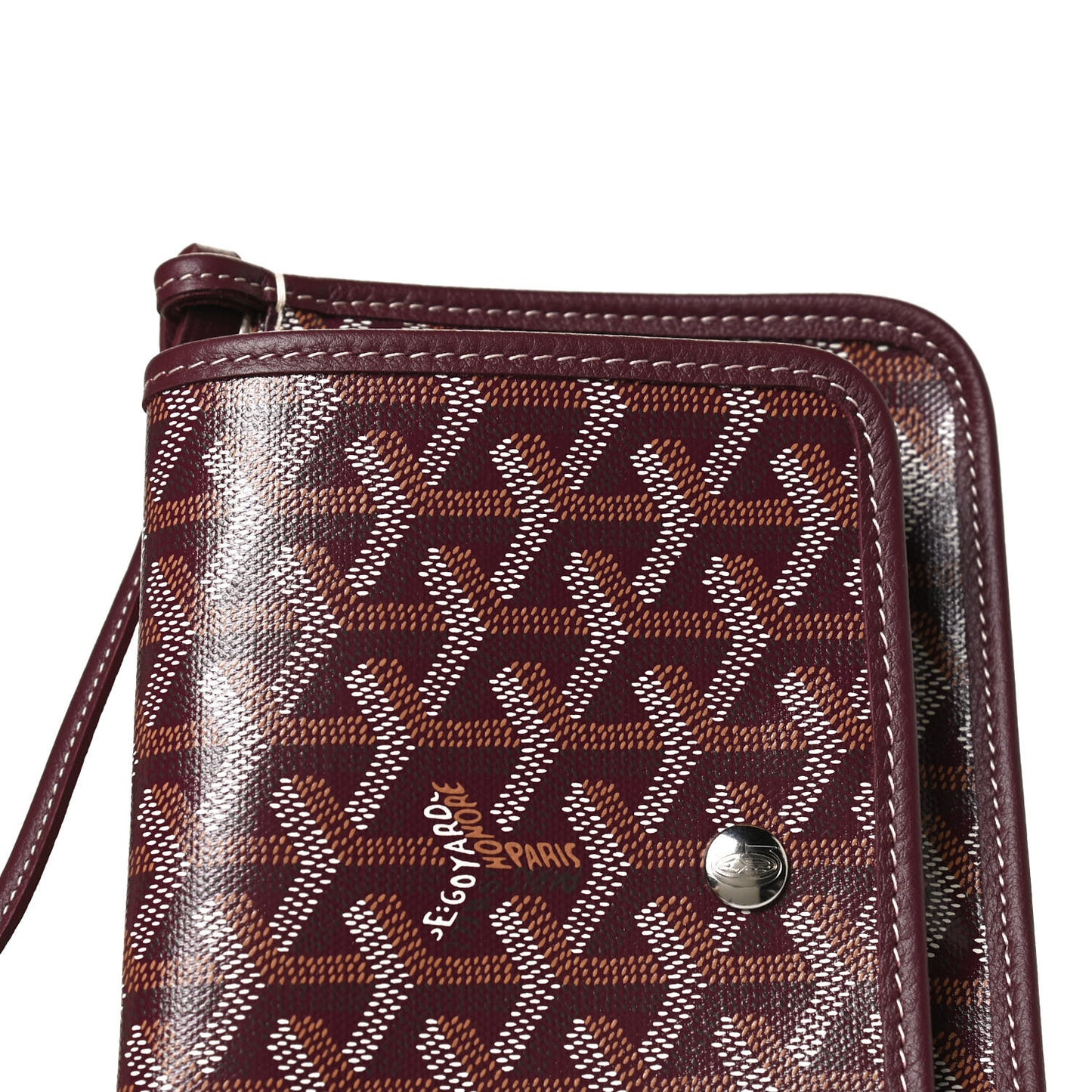Goyardine Plumet Wallet Clutch Burgundy