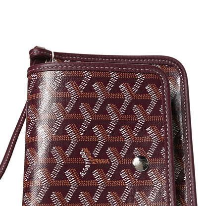 Goyard Goyardine Plumet Wallet Clutch Burgundy 11 of 11