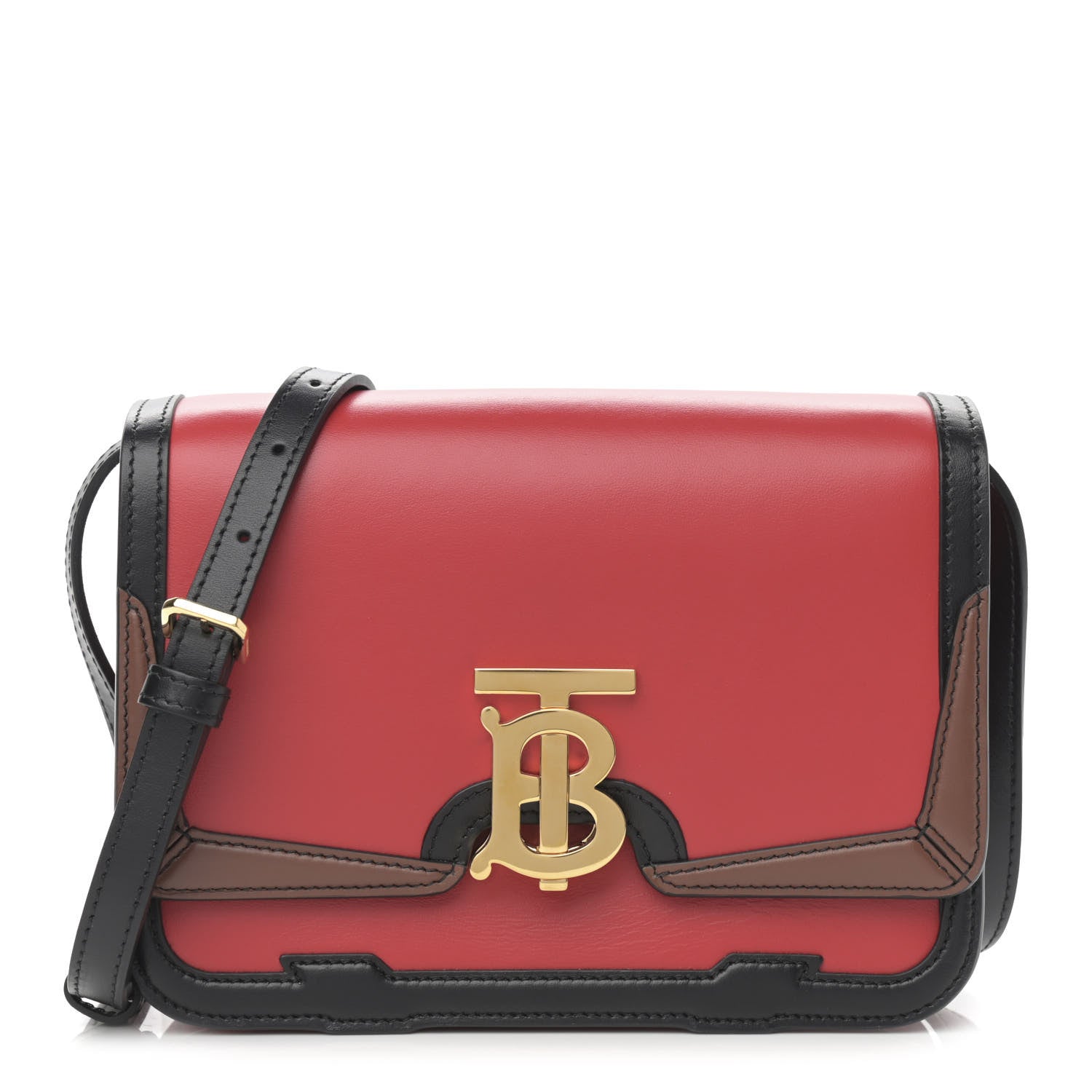 Burberry Applique Smooth Calfskin Small TB Bag Bright Red 1 of 11