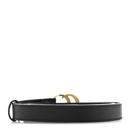 Gucci Calfskin Double G 20mm Belt 75 30 Black 2 of 8