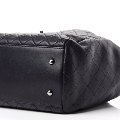 Chanel Lambskin Quilted Large Drawstring Shoulder Bag Purple 7 of 10