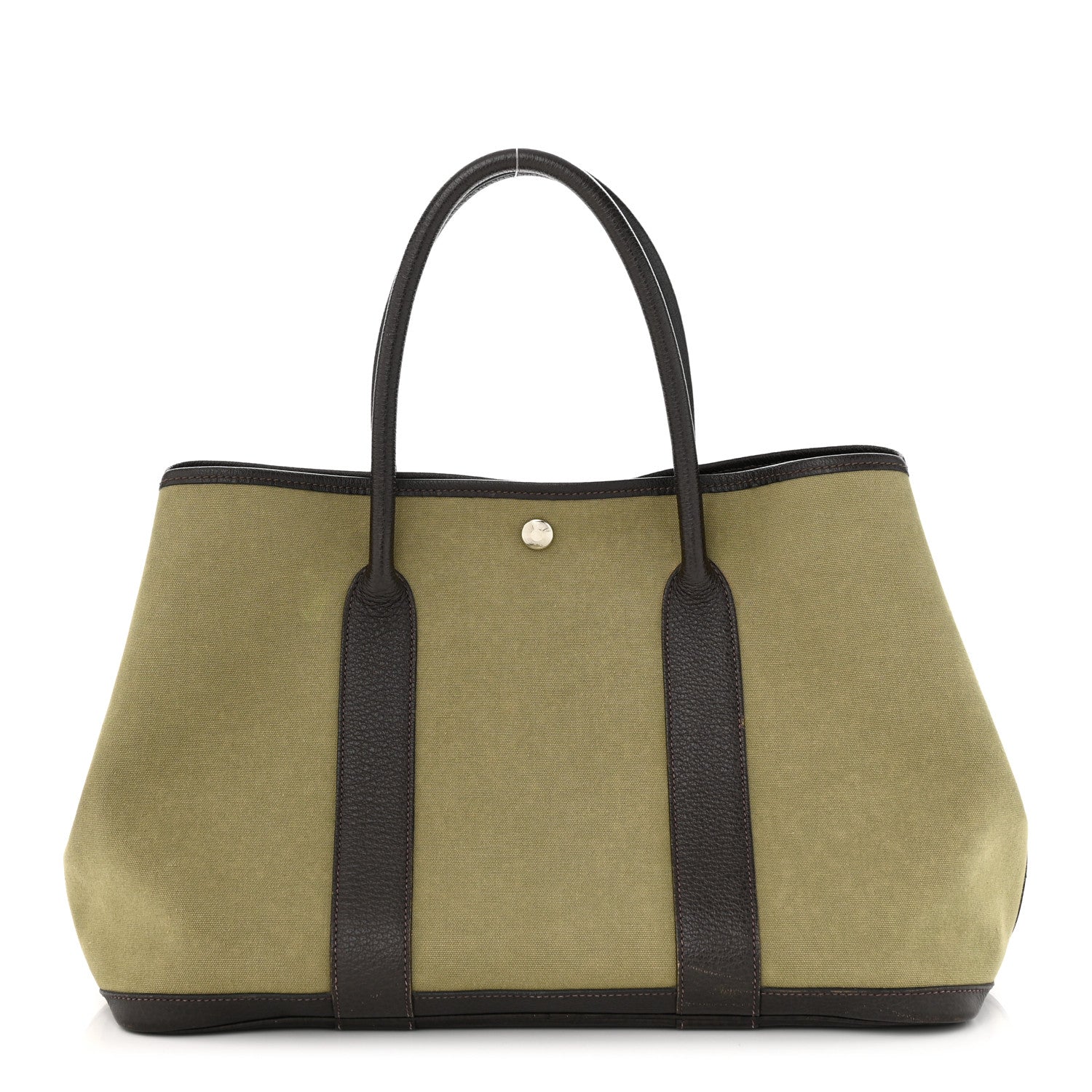 Hermes Buffle Skipper Toile Garden Party 36 MM Tote Olive 1 of 11