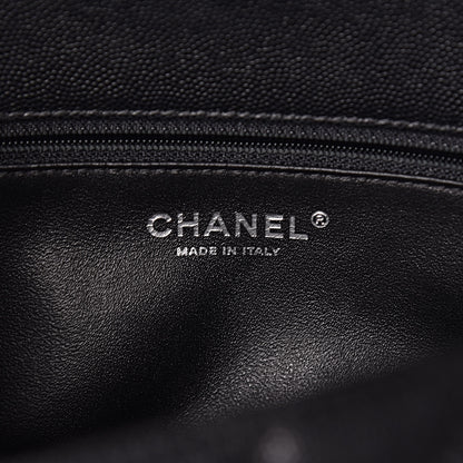 Chanel Caviar Lizard Quilted Small Coco Handle Flap Black 6 of 10