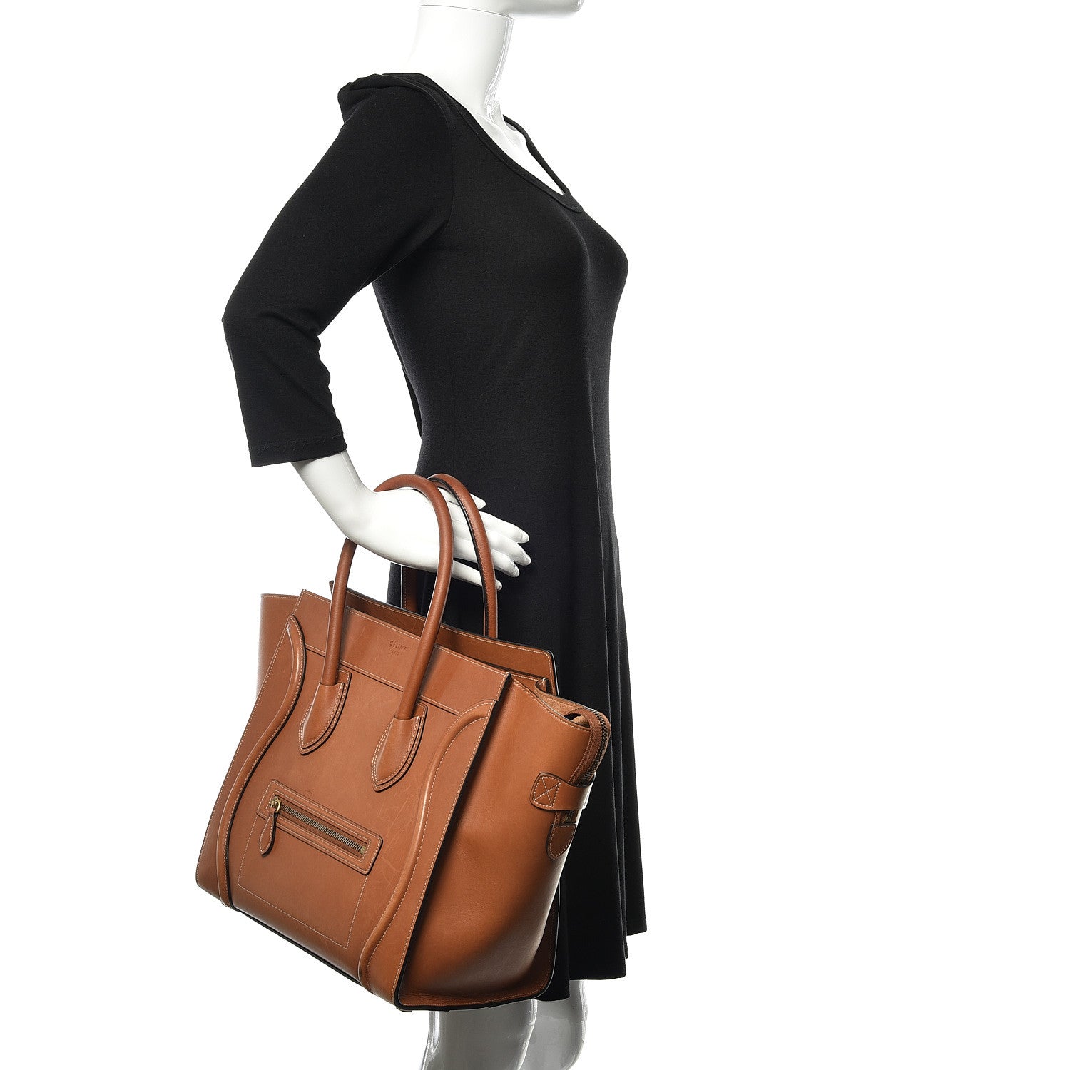 Celine Natural Calfskin Mini Luggage Tan 2 of 23