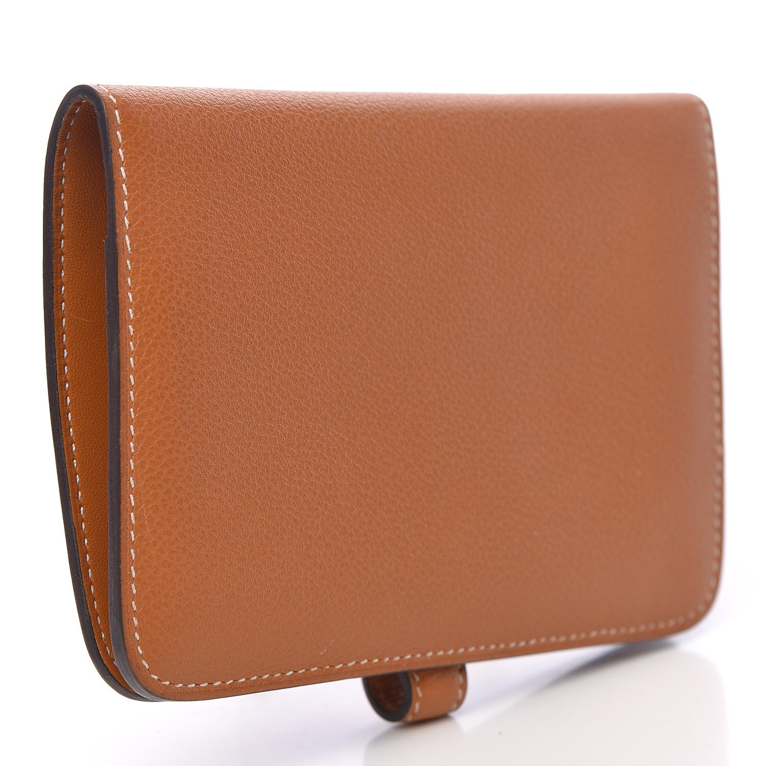 Hermes Evercolor Dogon Compact Wallet Toffee 3 of 8