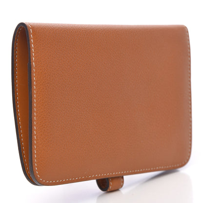 Hermes Evercolor Dogon Compact Wallet Toffee 3 of 8