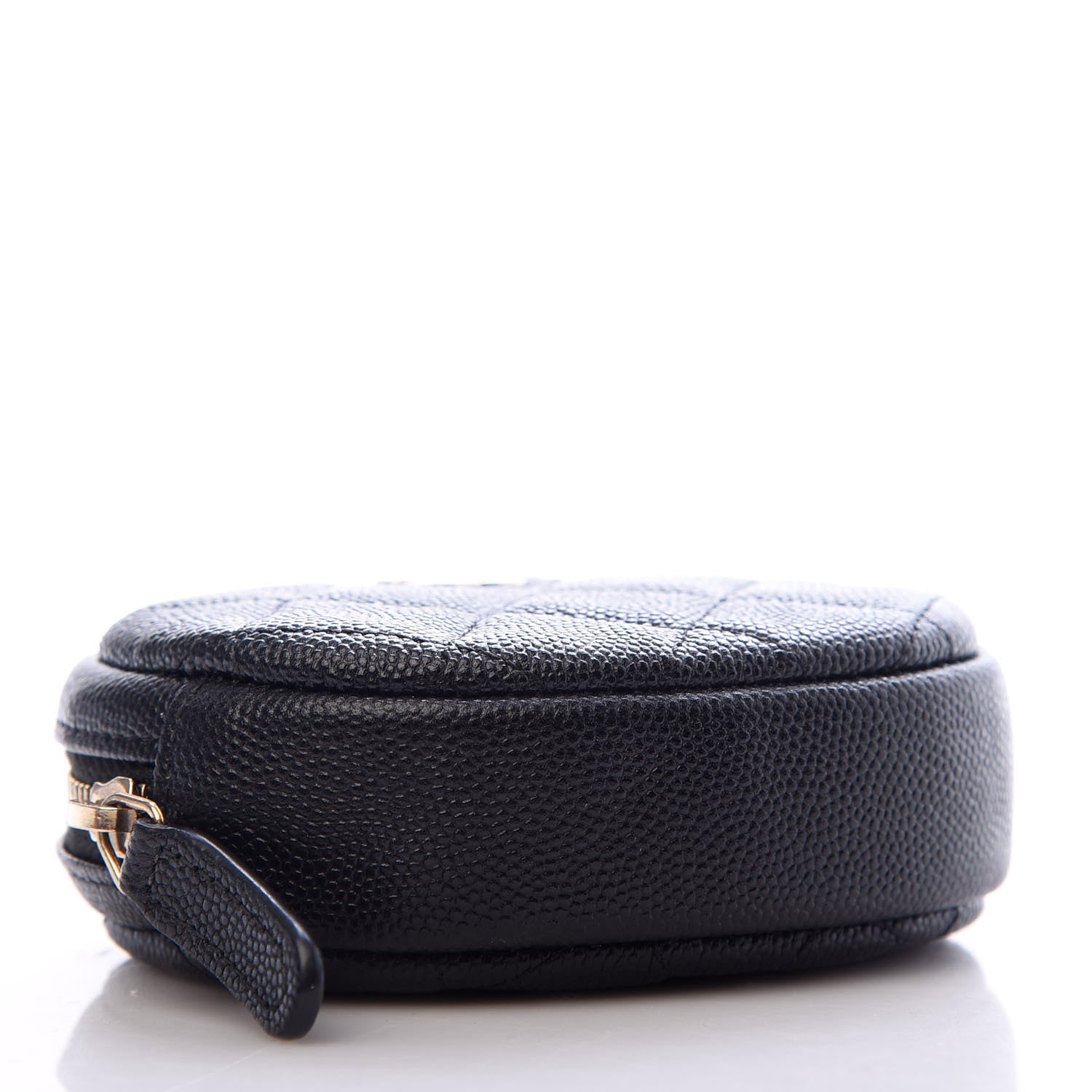 Chanel Caviar Quilted Zip Around Classic Coin Purse Black 4 of 7