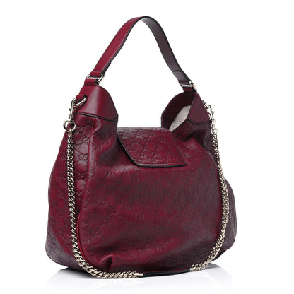 Gucci Soft Guccissima Medium Emily Hobo Classic Ruby 3 of 15