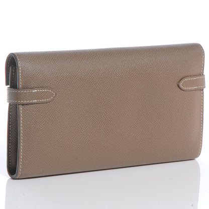 Hermes Epsom Kelly Longue Wallet Etoupe 3 of 9