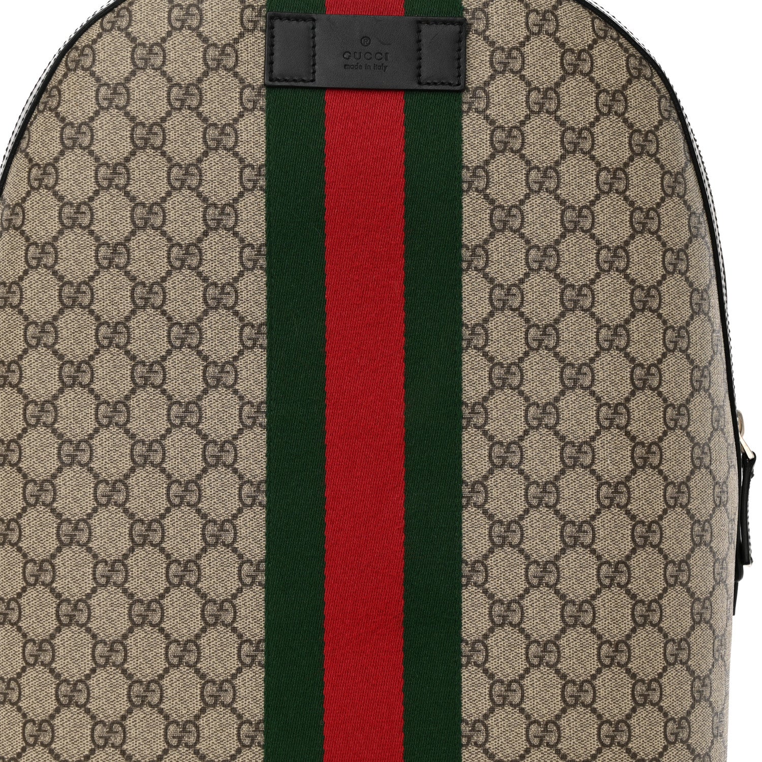 Gucci GG Supreme Monogram Web Dome Backpack Black 8 of 15