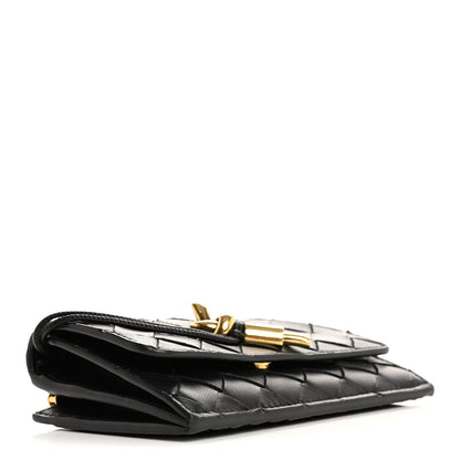 Bottega Veneta Nappa Intrecciato Andiamo Large Flap Wallet Black 4 of 9