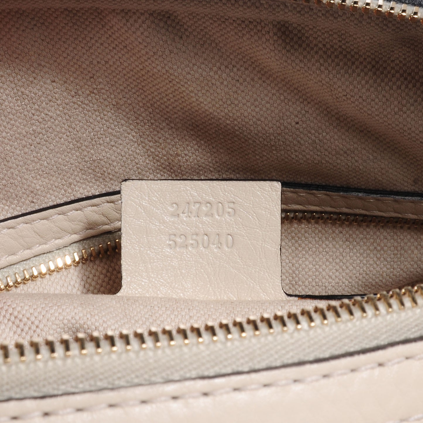 Leather Vintage Web Medium Boston Off White