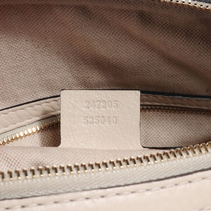 Gucci Leather Vintage Web Medium Boston Off White 7 of 7