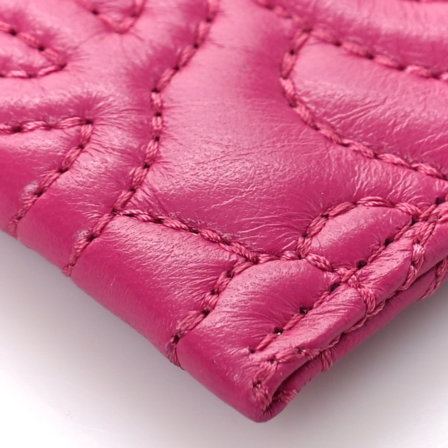 Chanel Caviar Quilted Card Holder Pink 10 of 10