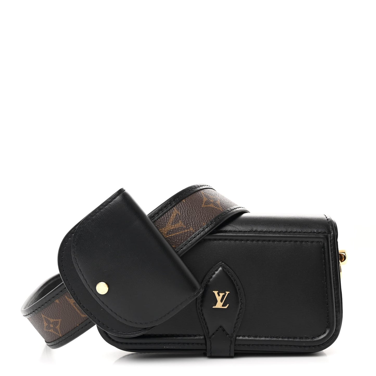 Calfskin Monogram Officier Pouch Black