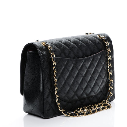 Chanel Caviar Quilted Maxi Double Flap Black 3 of 7