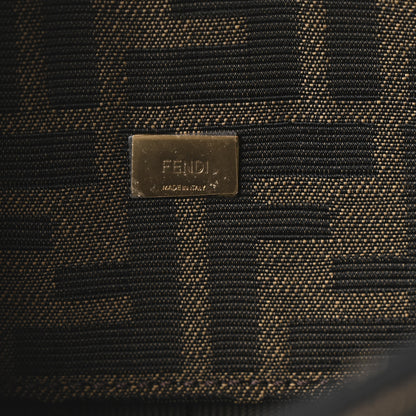 Fendi Fabric Jacquard FF 1974 Mini Baguette Tobacco Moro Black 6 of 11